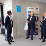 Photos from the inauguration of the 5G Metro hybrid private 5G network at IMREDD, featuring project partners, telepresence robots, demonstrations and discussions on inclusive education, innovation and advanced connectivity.