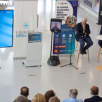 Photos from the inauguration of the 5G Metro hybrid private 5G network at IMREDD, featuring project partners, telepresence robots, demonstrations and discussions on inclusive education, innovation and advanced connectivity.